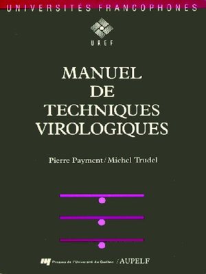 cover image of Manuel de techniques virologiques